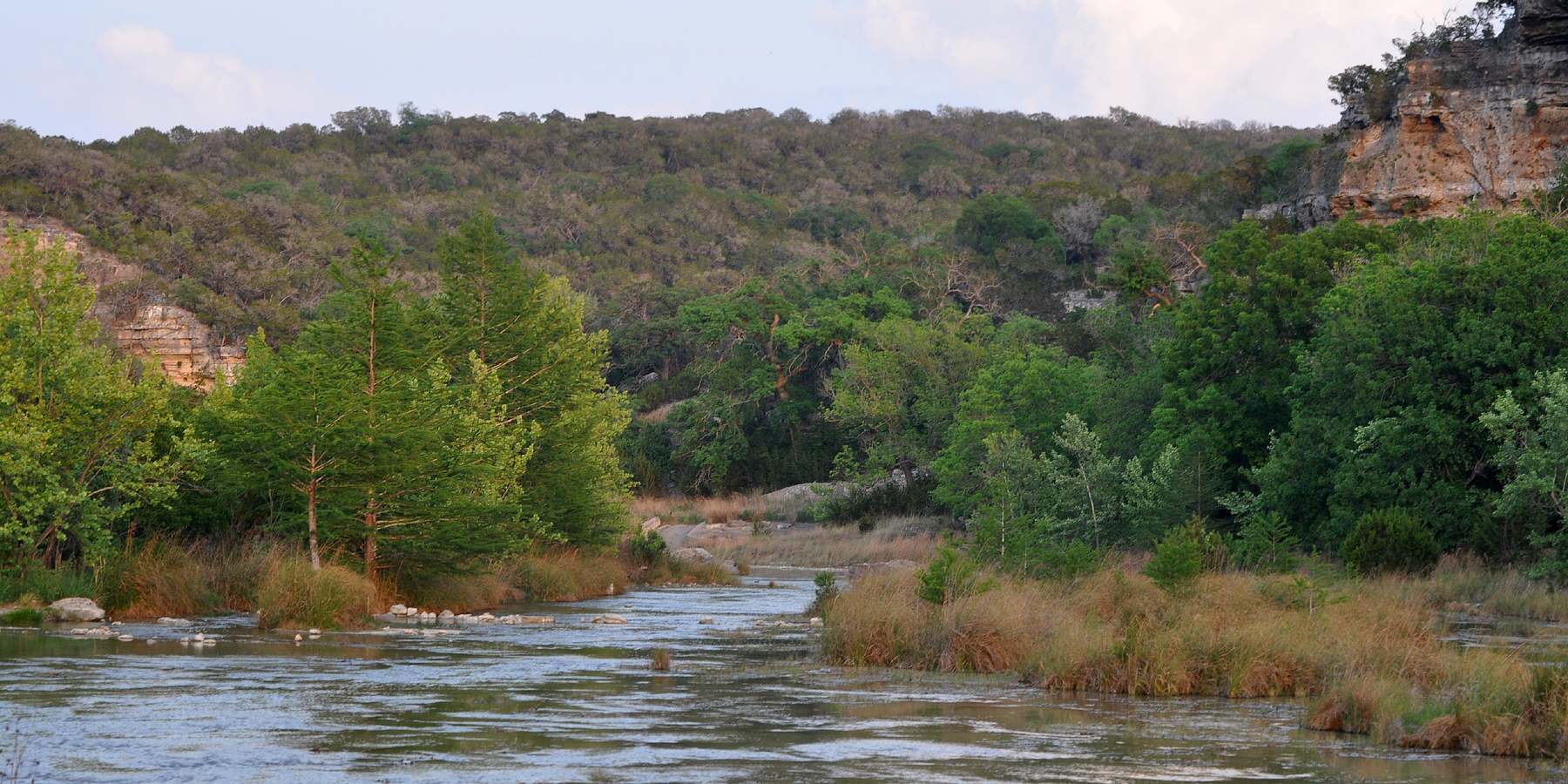 The Guadalupe River in Kerr County, Texas, USA